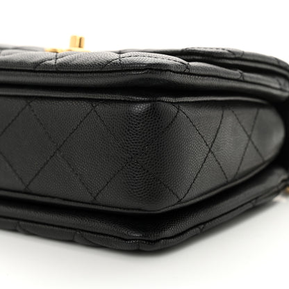 Chanel Caviar Quilted Mini Coco First Flap Black 10 of 11