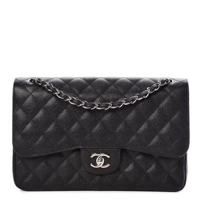 Chanel Caviar Quilted Jumbo Double Flap Black 1 of 10