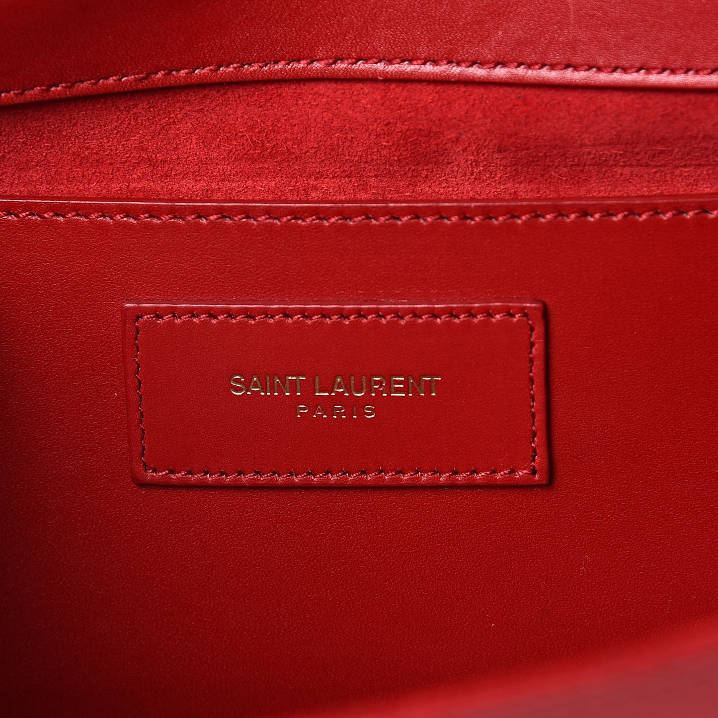 Calfskin Monogram Cassandre Clutch Rouge Orient