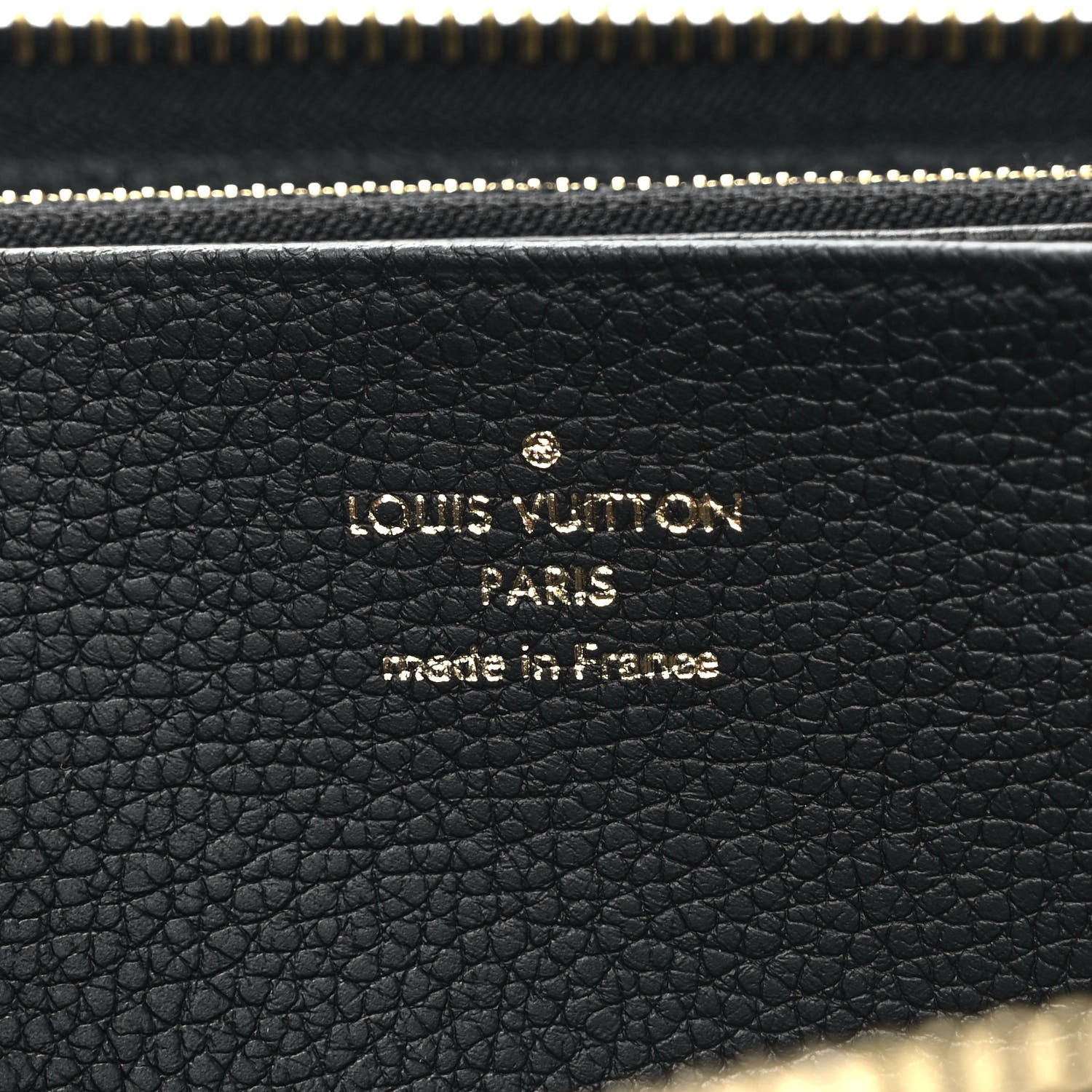 Louis Vuitton Empreinte Monogram Giant Zippy Wallet Black Beige 5 of 6