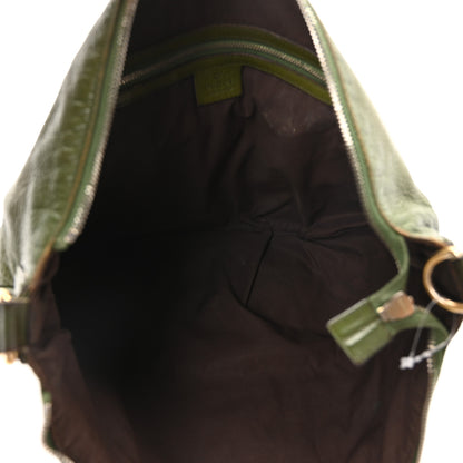 Gucci Calfskin Enamel Blondie Hobo Green 5 of 15