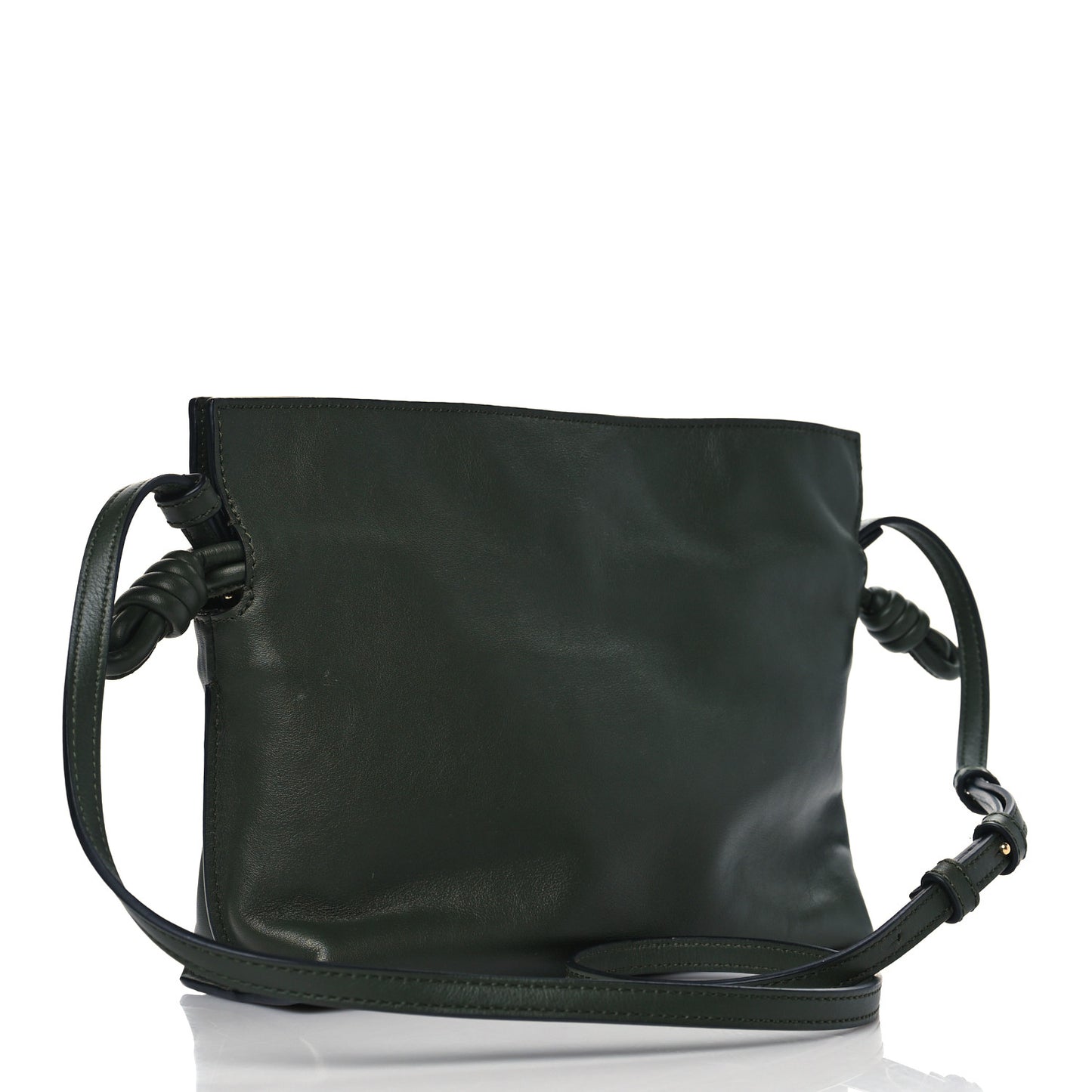 Calfskin Mini Flamenco Knot Bag Khaki