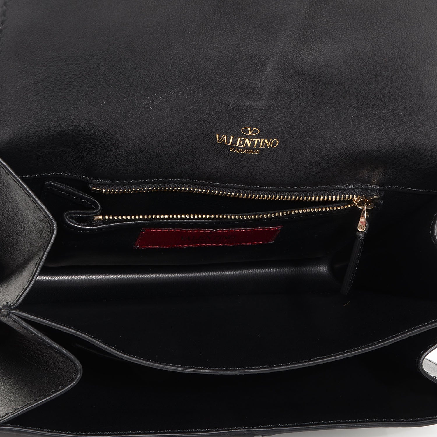 Valentino Garavani Vitello My Own Code Flap Clutch Black 5 of 9