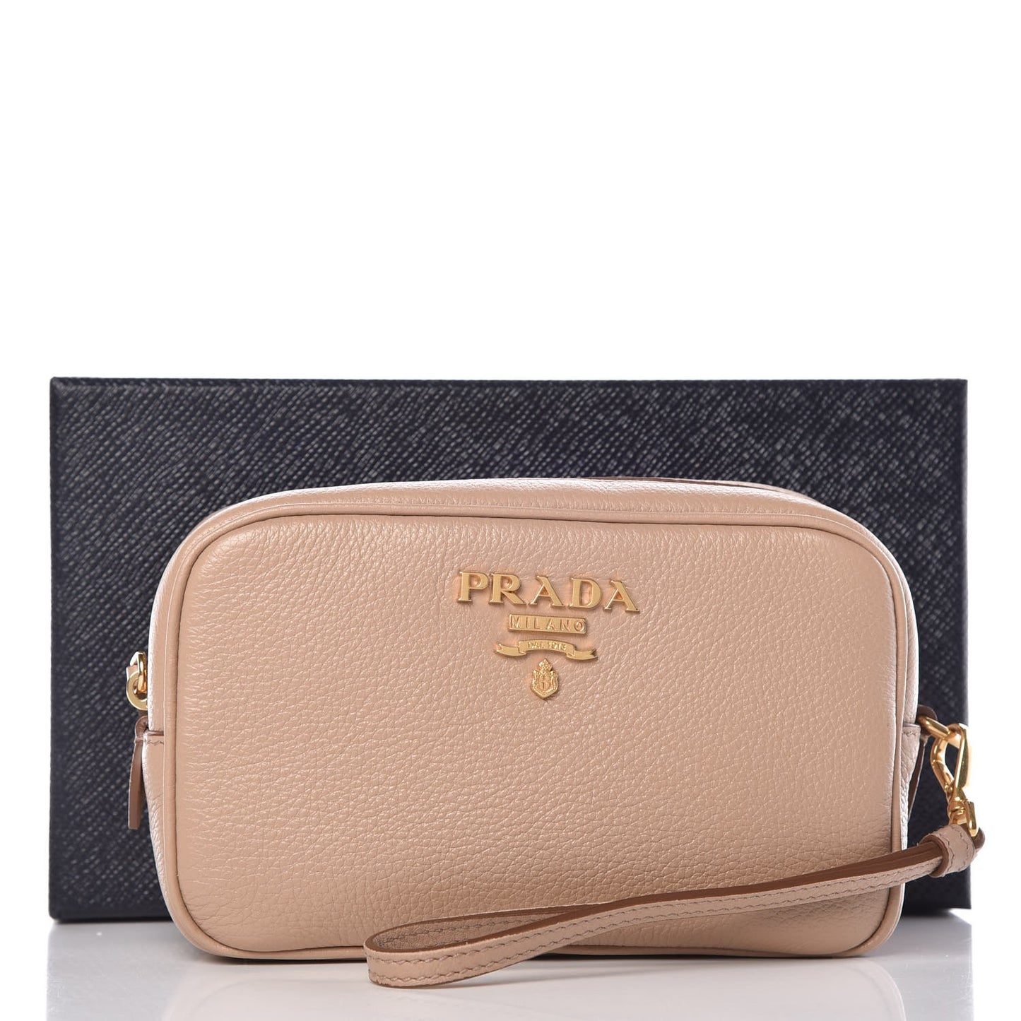 Vitello Daino Wristlet Cammeo