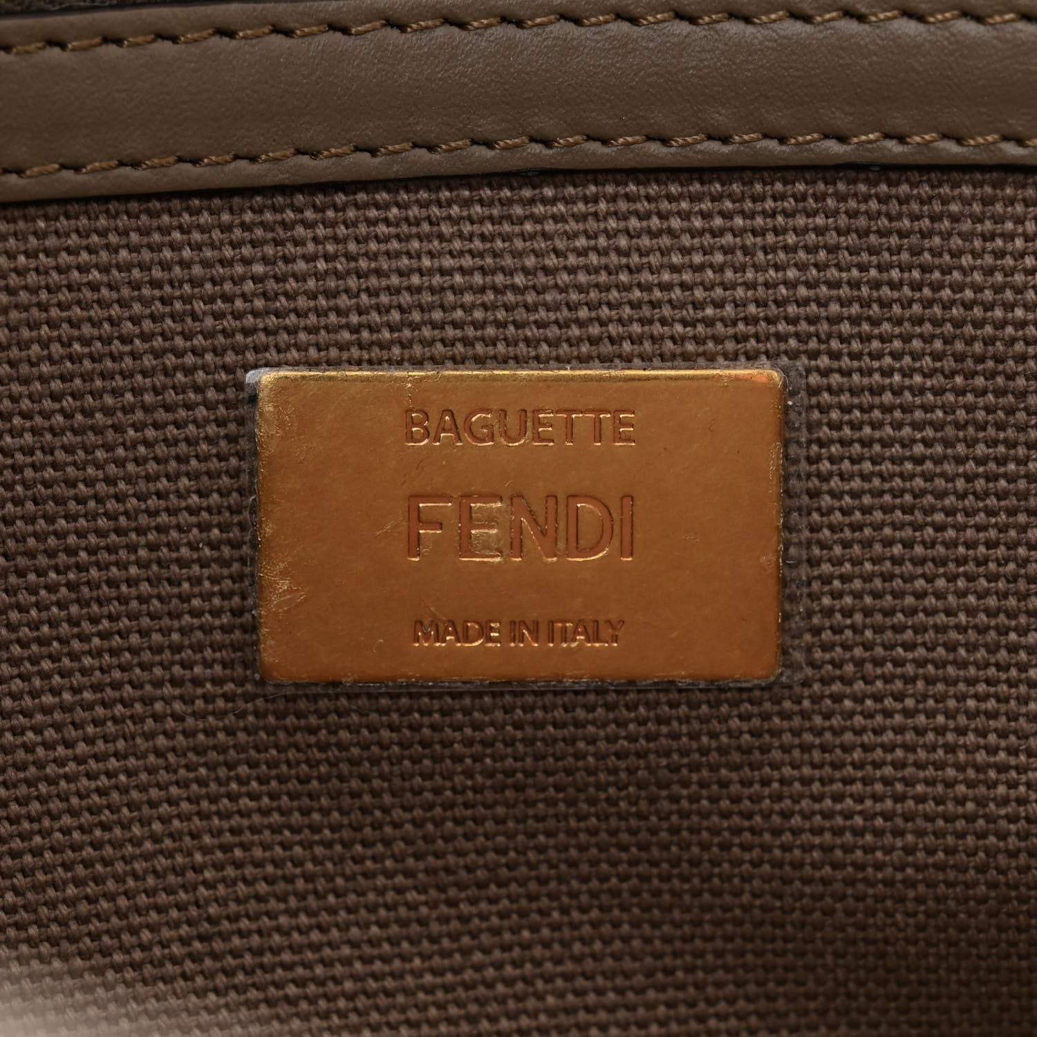 Fendi Canvas Vitello King FF Embroidered Baguette Nuvola 6 of 11