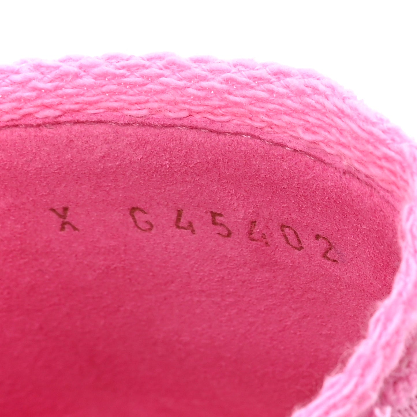 Cotton Logo Mule Sandals 37.5 Pink White