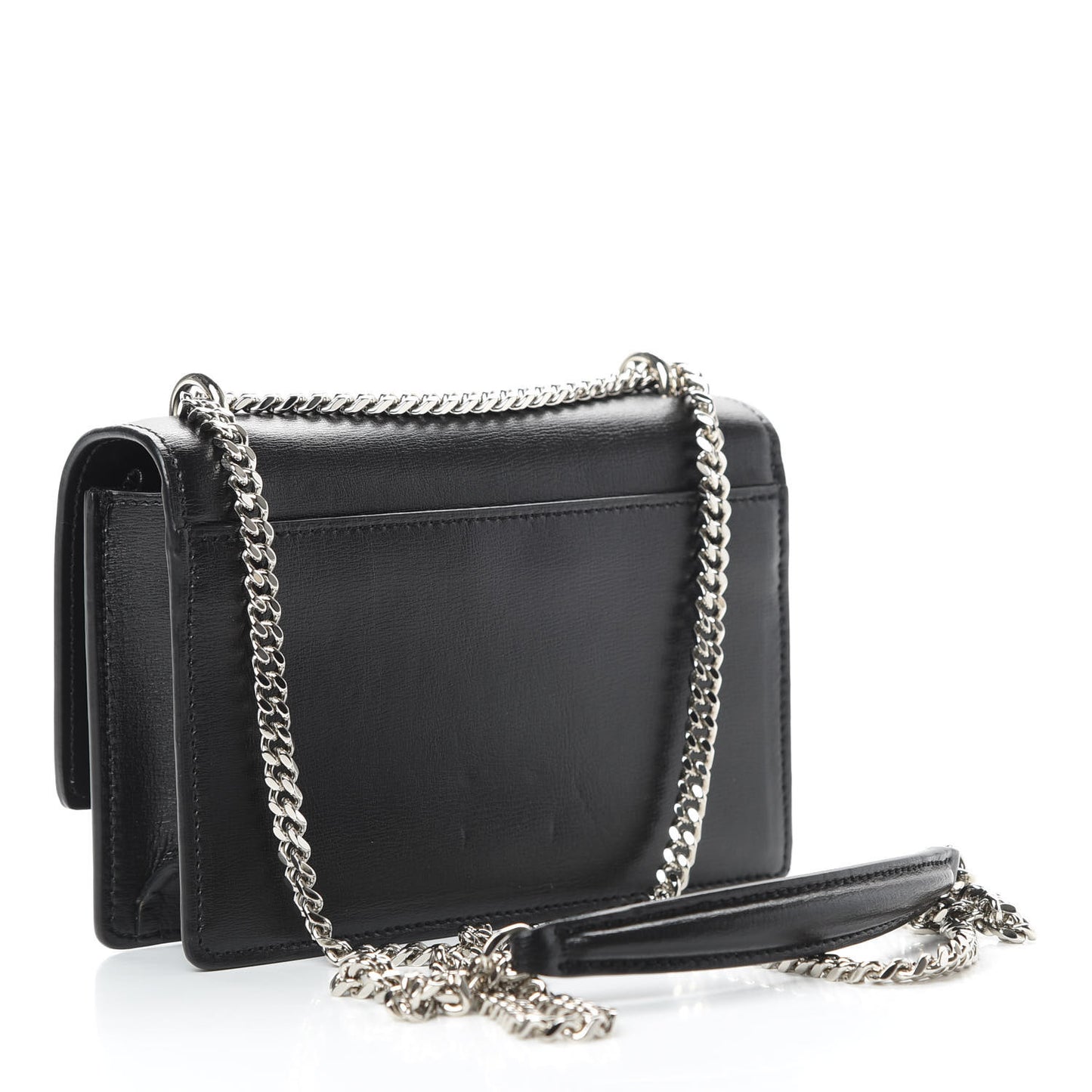 Calfskin Monogram Sunset Chain Wallet Black