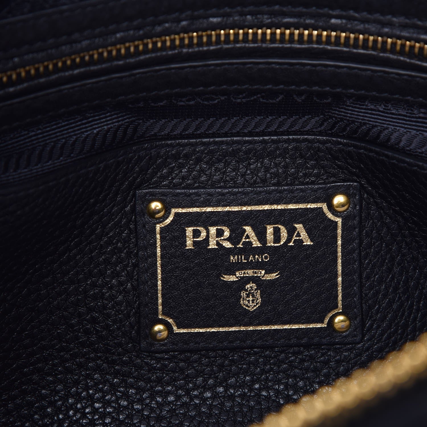 Prada Vitello Daino Shopping Satchel Black 10 of 13