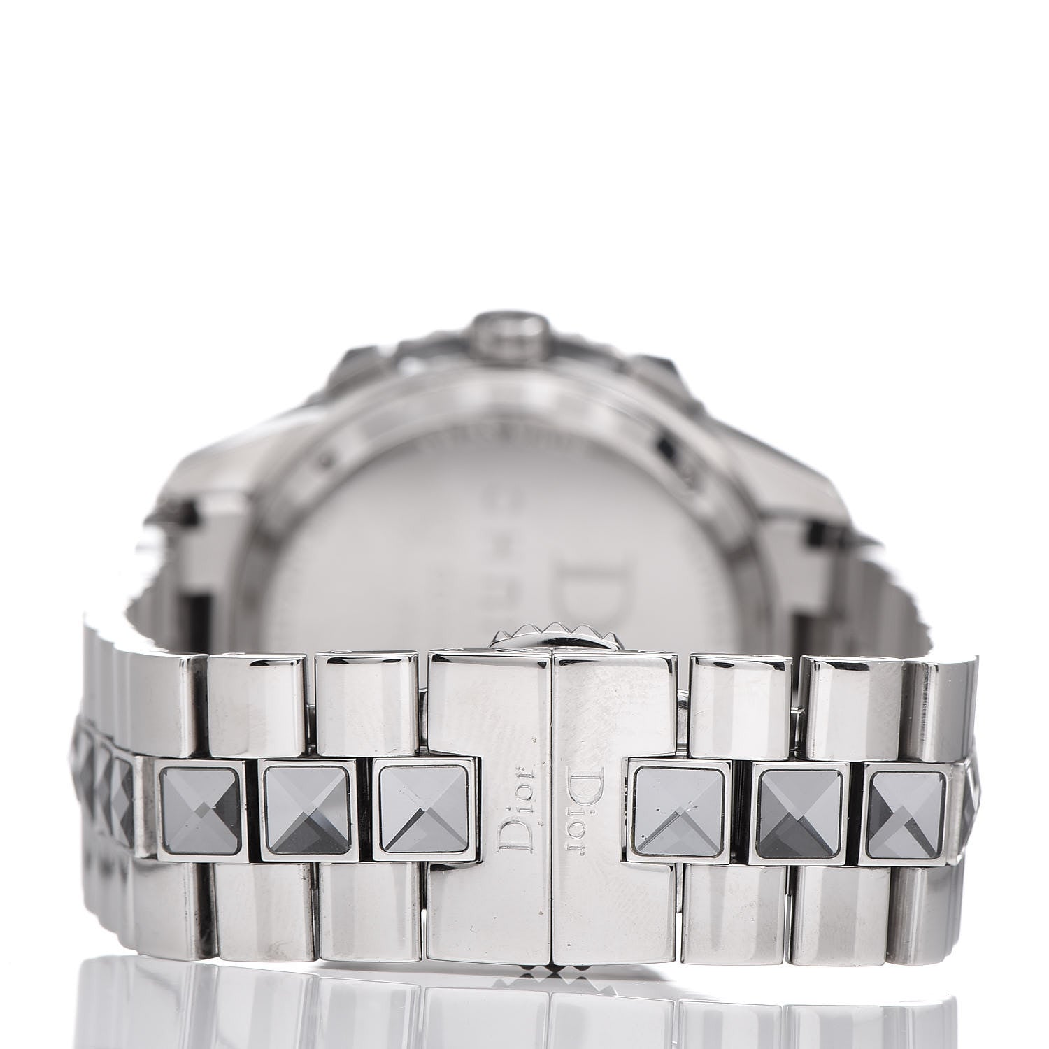 Christian Dior Stainless Steel Sapphire 38mm Christal Chronograph Quartz Watch Grey 4 of 8