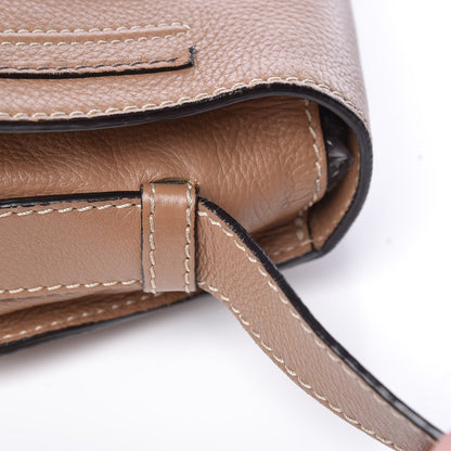 Chloe Calfskin Medium Marcie Round Crossbody Bag Nut 8 of 8