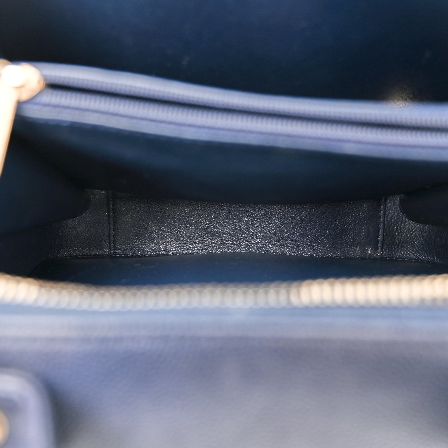 Chanel Caviar Quilted Medium CC Filigree Vanity Case Navy 6 of 13