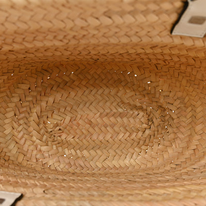 Loewe Raffia Medium Basket Tote Bag Natural White 5 of 13
