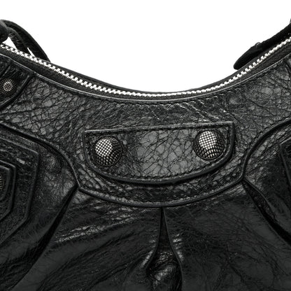 Balenciaga Agneau Arena Le Cagole Shoulder Bag XS Black 9 of 11