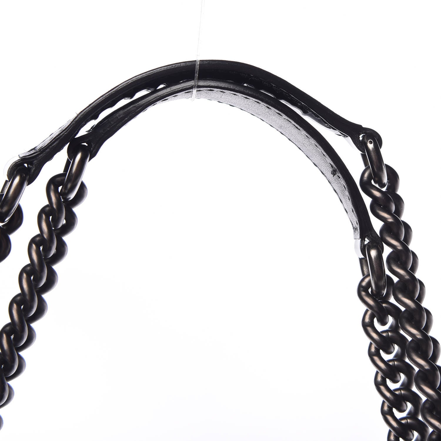 Gucci Patent Shearling Large Soho Chain Shoulder Bag Black 10 of 13