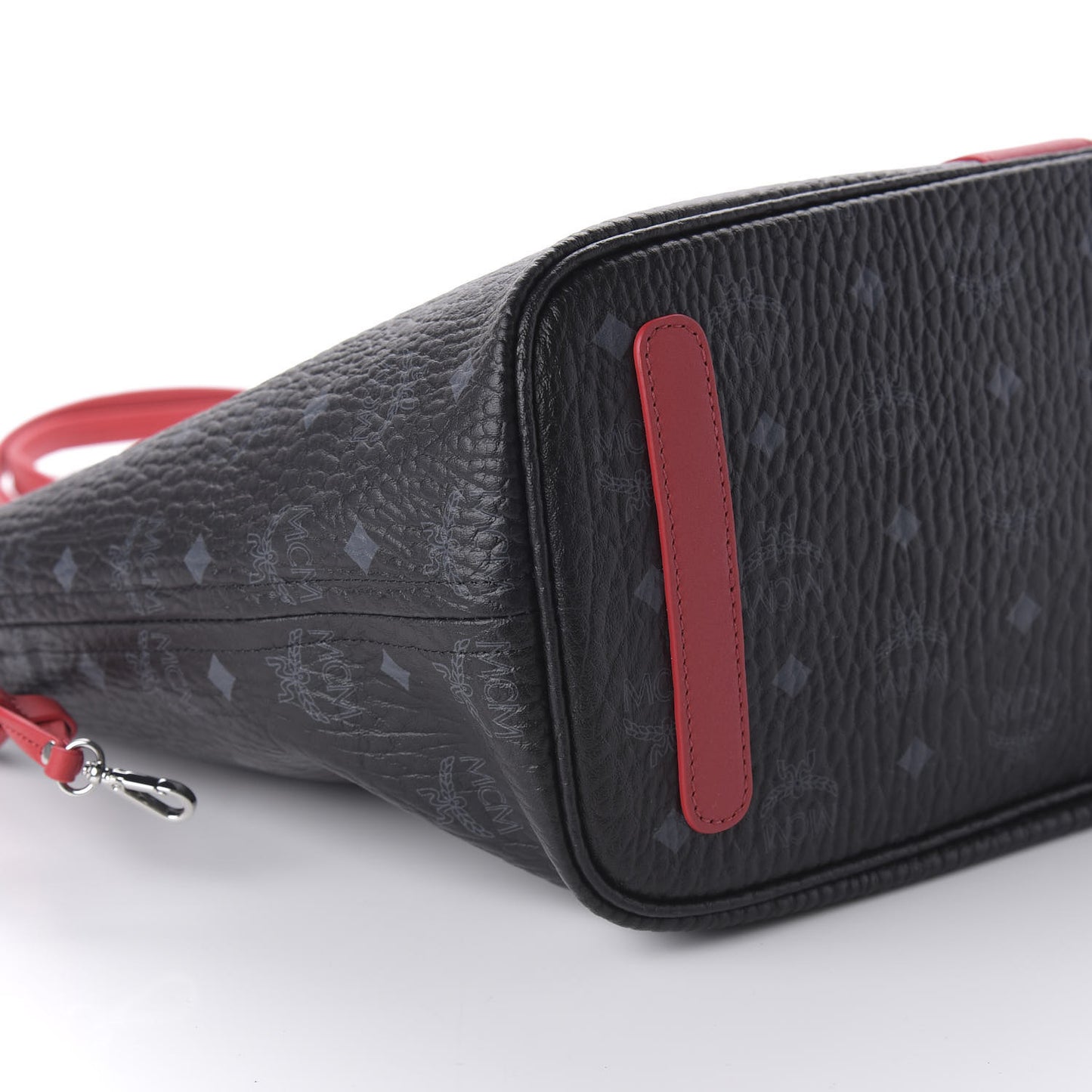 Visetos Medium Liz Reversible Shopper Tote Black Red