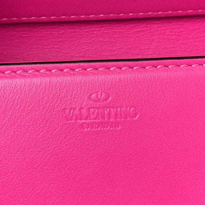 Valentino Garavani Calfskin Lacquer Monochrome Vlogo Mini Loco Crossbody Bag Pink PP 6 of 9