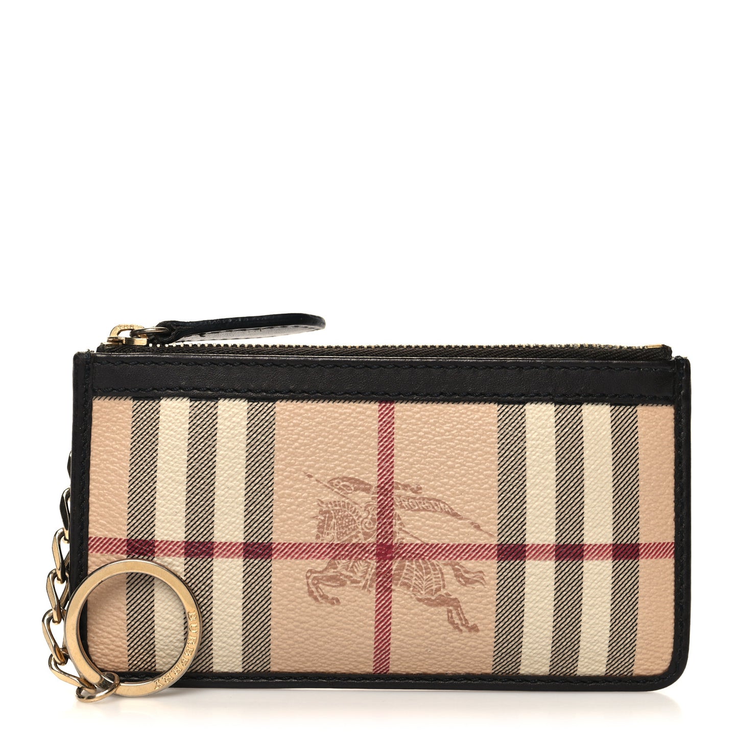 Haymarket Check Lindal Coin Case Chocolate