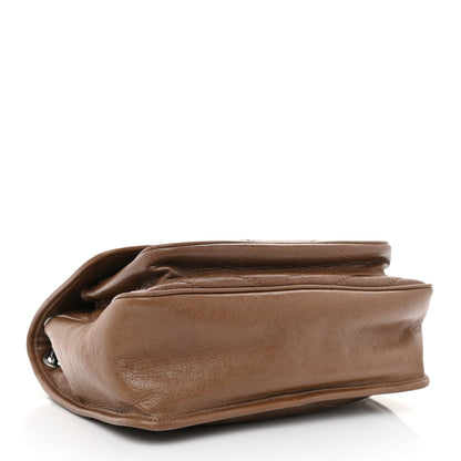 Saint Laurent Crinkled Calfskin Matelasse Monogram Medium Niki Chain Satchel Tan Brown 4 of 8