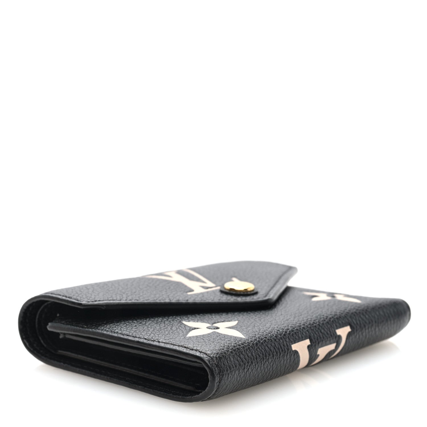 Louis Vuitton Empreinte Monogram Giant Victorine Wallet Black Beige 4 of 7