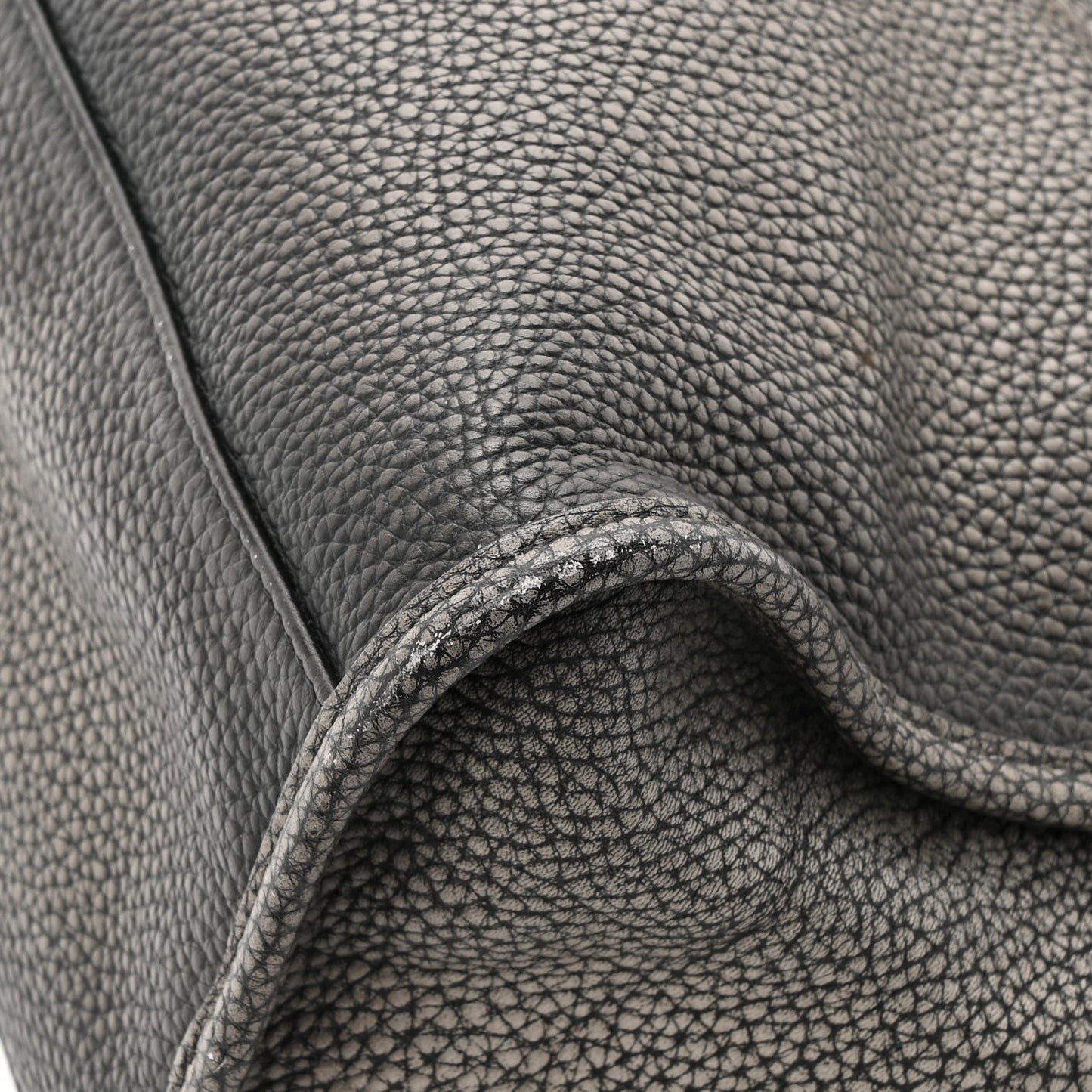 Grained Calfskin Classic Gold Hardware City Ombre Grey Gradient