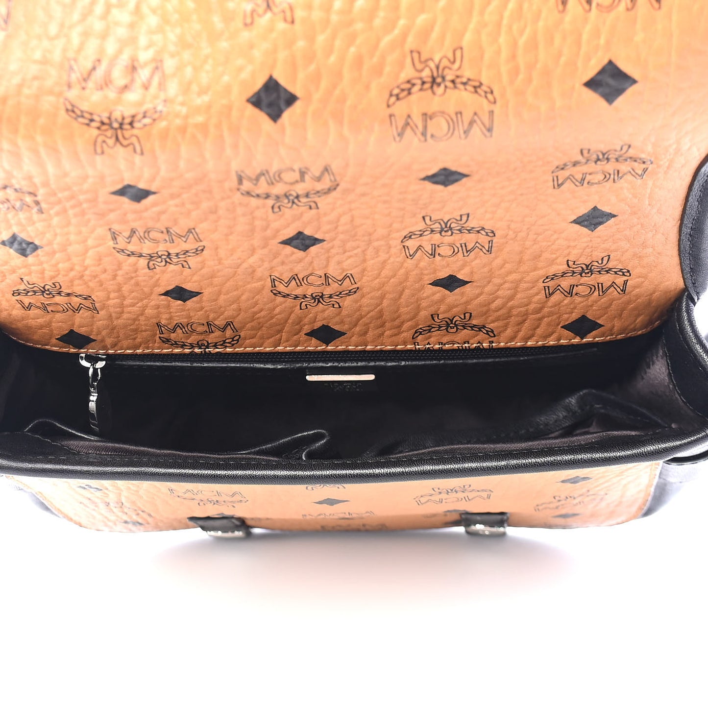 Visetos Small Crossbody Flap Messenger Cognac