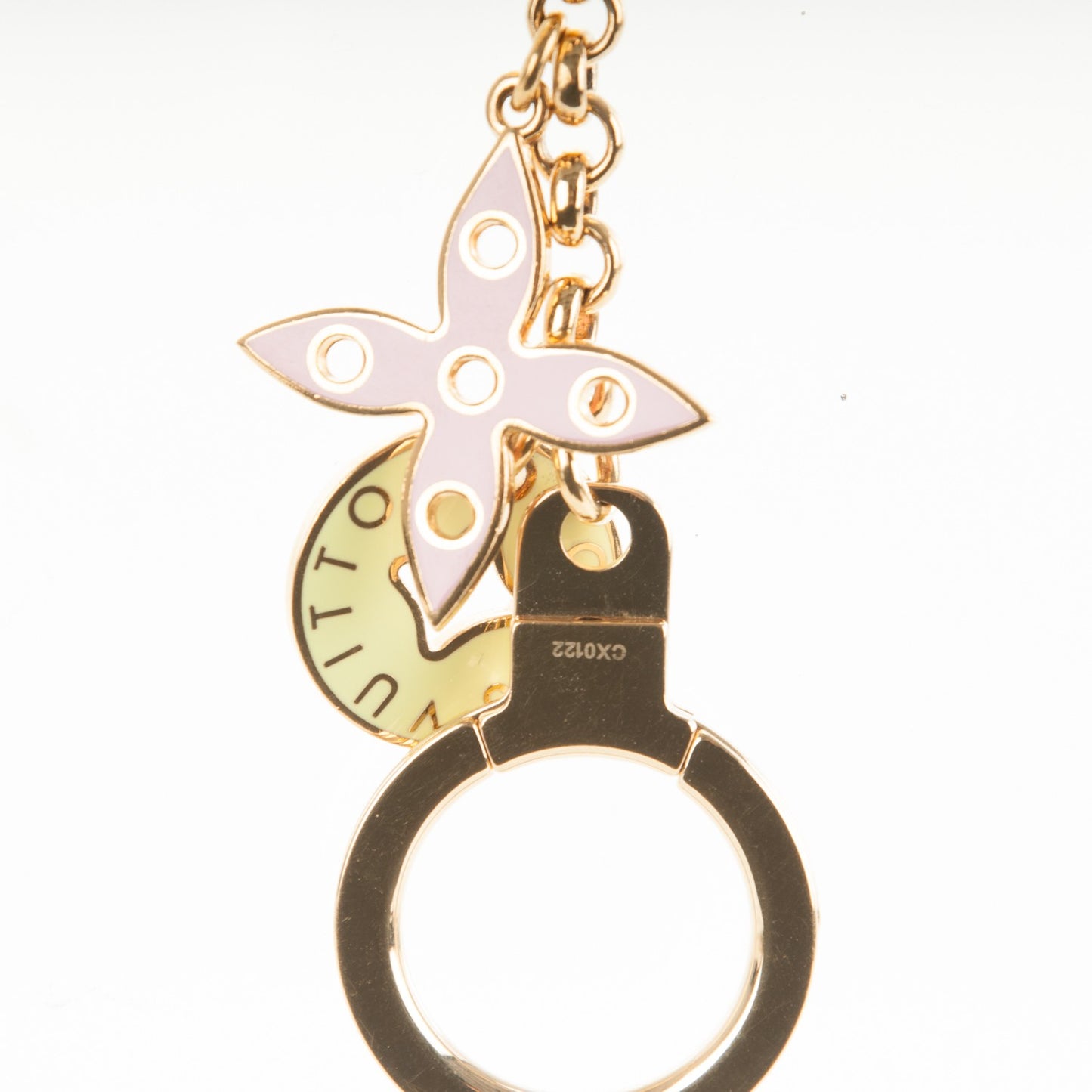 Enamel Looping Key Chain Bag Charm Multicolor
