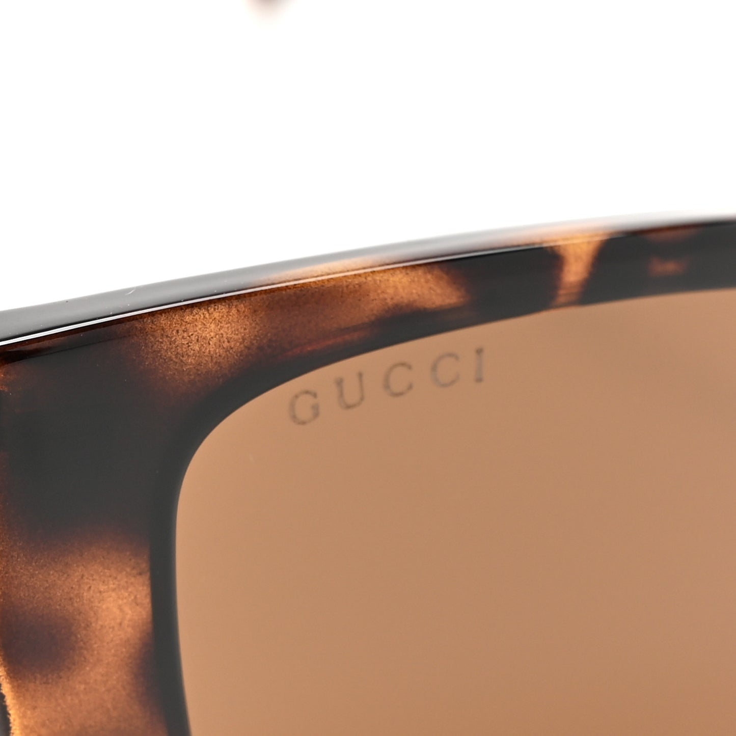 Acetate Rectangle Frame Sunglasses GG1681S Brown