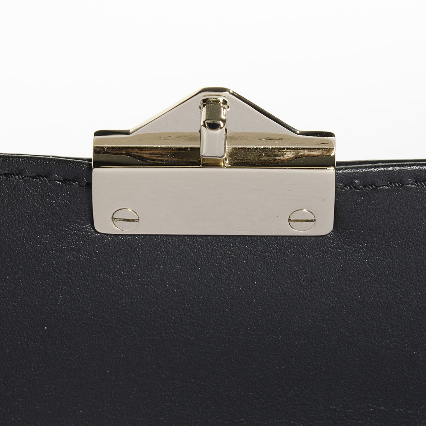 Vitello Mini Glam Lock Rockstud Flap Black