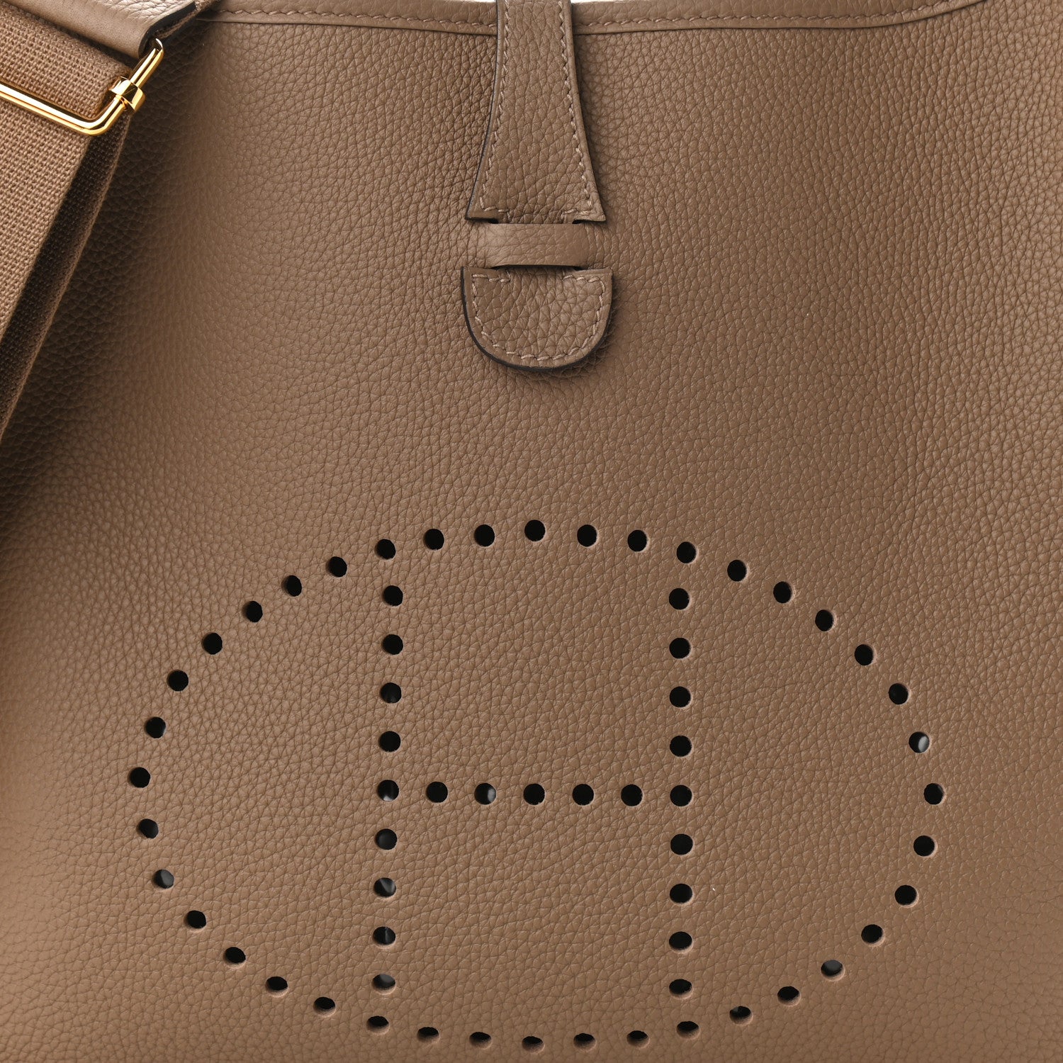 Hermes Taurillon Clemence Evelyne III PM Beige De Weimar 8 of 11