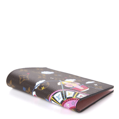 Louis Vuitton Monogram 2020 Christmas Animation Big Wheel Passport Cover Rose Ballerine 4 of 10