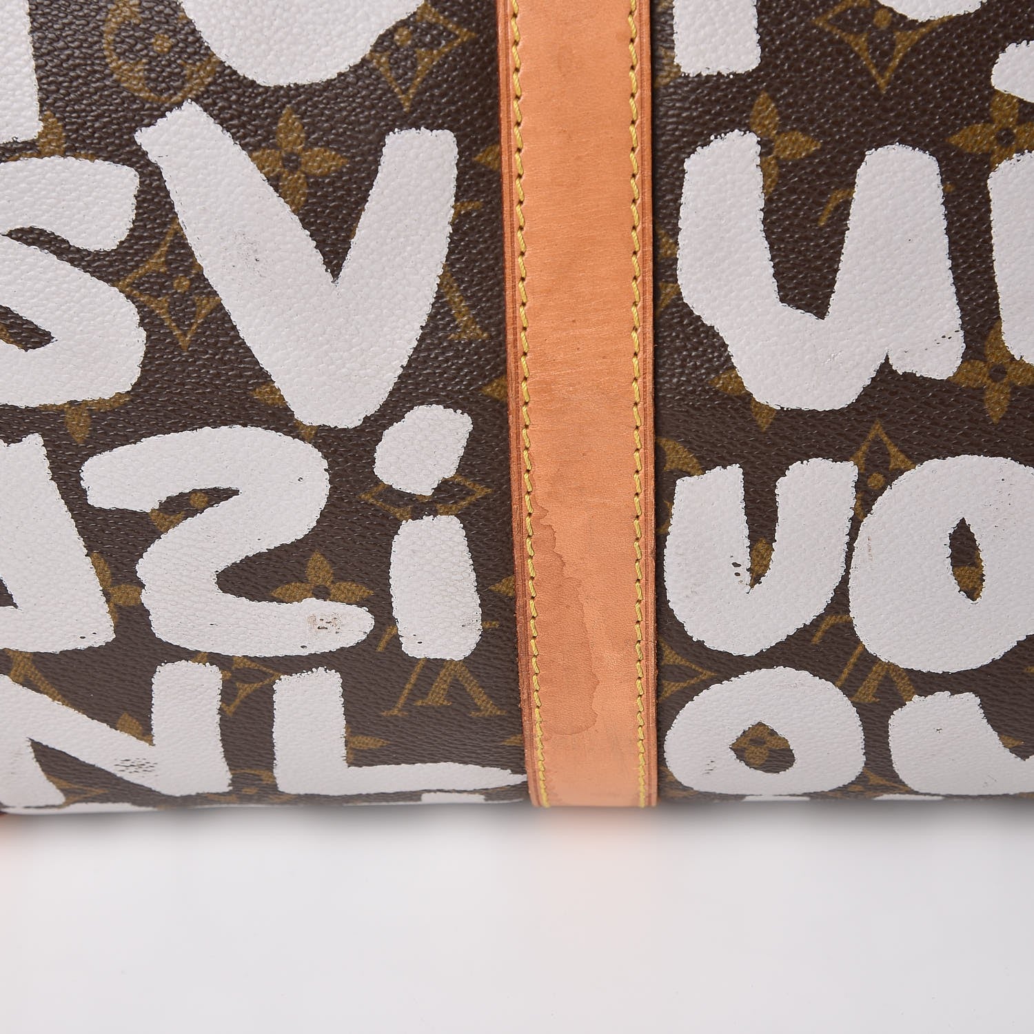 Louis Vuitton Graffiti Keepall 50 Silver 10 of 10