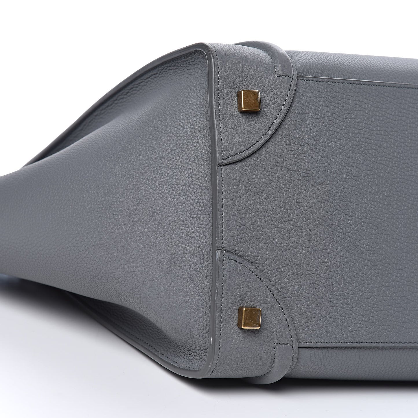 Drummed Calfskin Mini Luggage Kohl