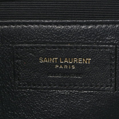 Saint Laurent Grain De Poudre Medium Classic Monogram Kate Satchel Black 6 of 11