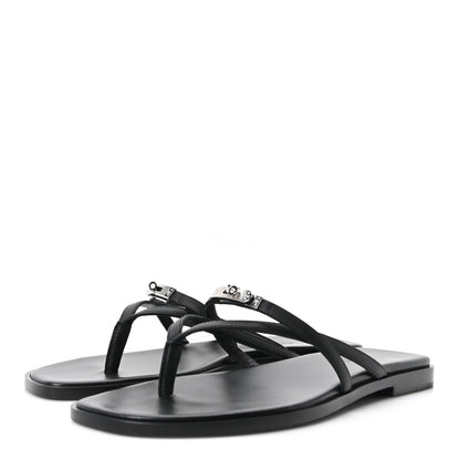 Hermes Calfskin Miss Sandals 39 Black 8 of 18