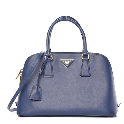 Prada Saffiano Lux Medium Promenade Tote Bluette 1 of 15