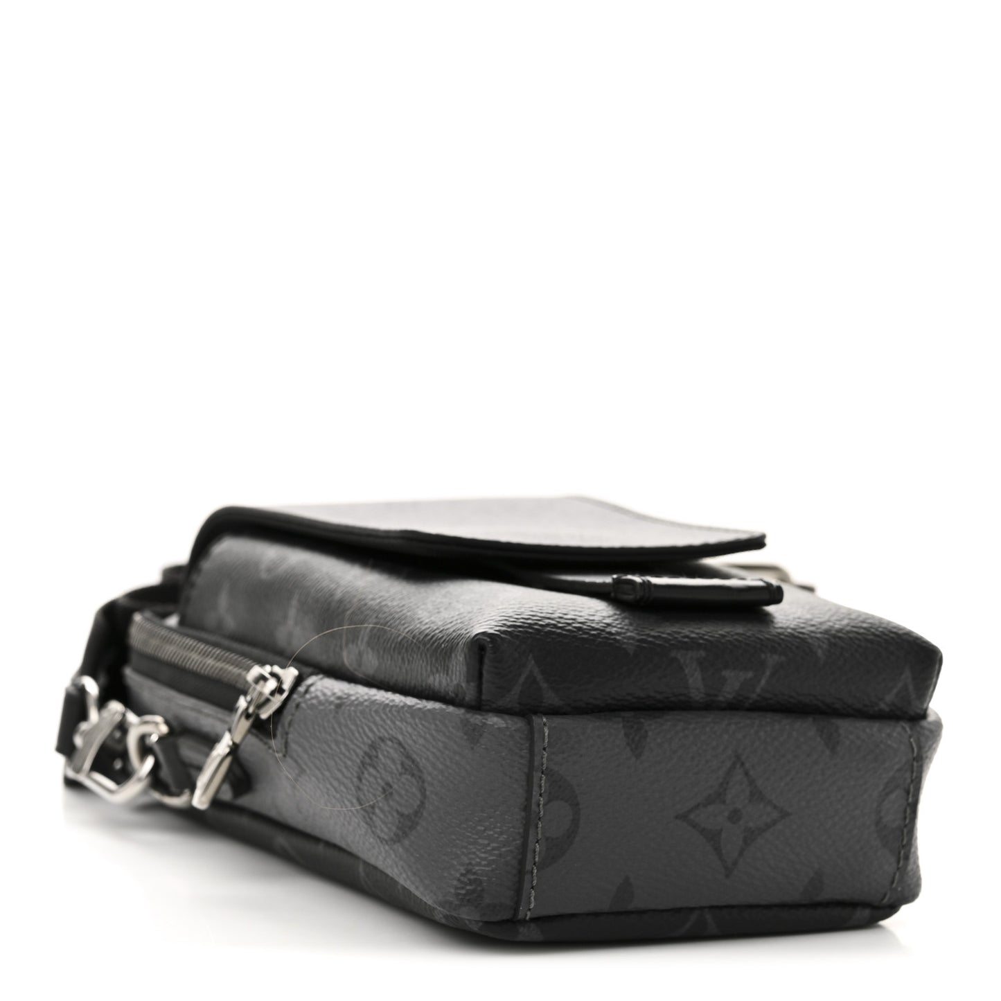 Monogram Eclipse Reverse Double Phone Pouch NM