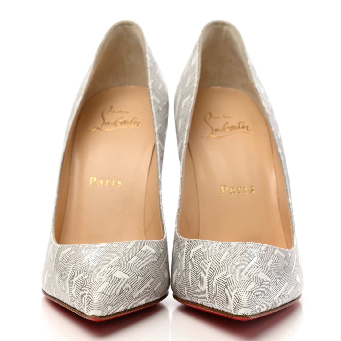 Patent Pigalle Follies 100 Pumps 35.5 White Silver