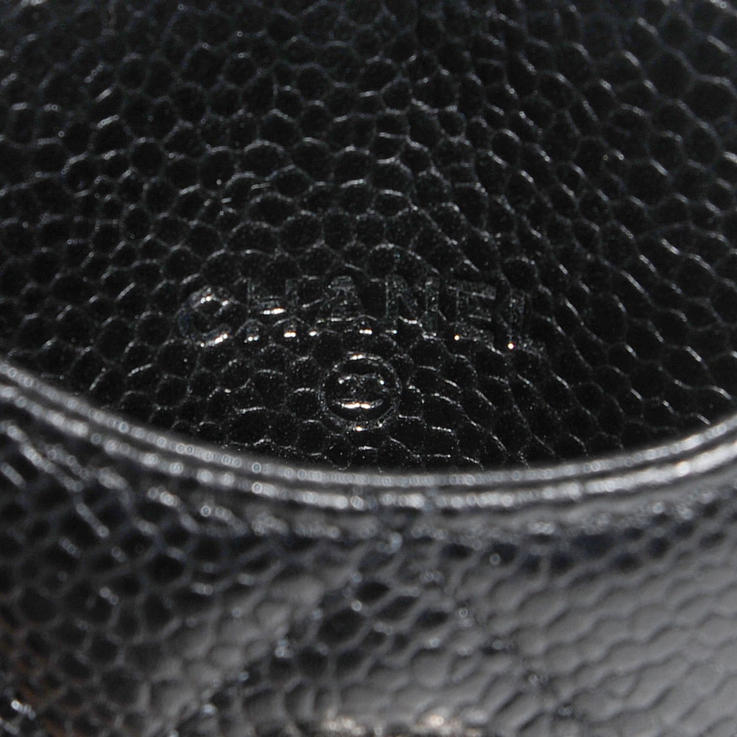 Caviar Quilted iPhone Case Black