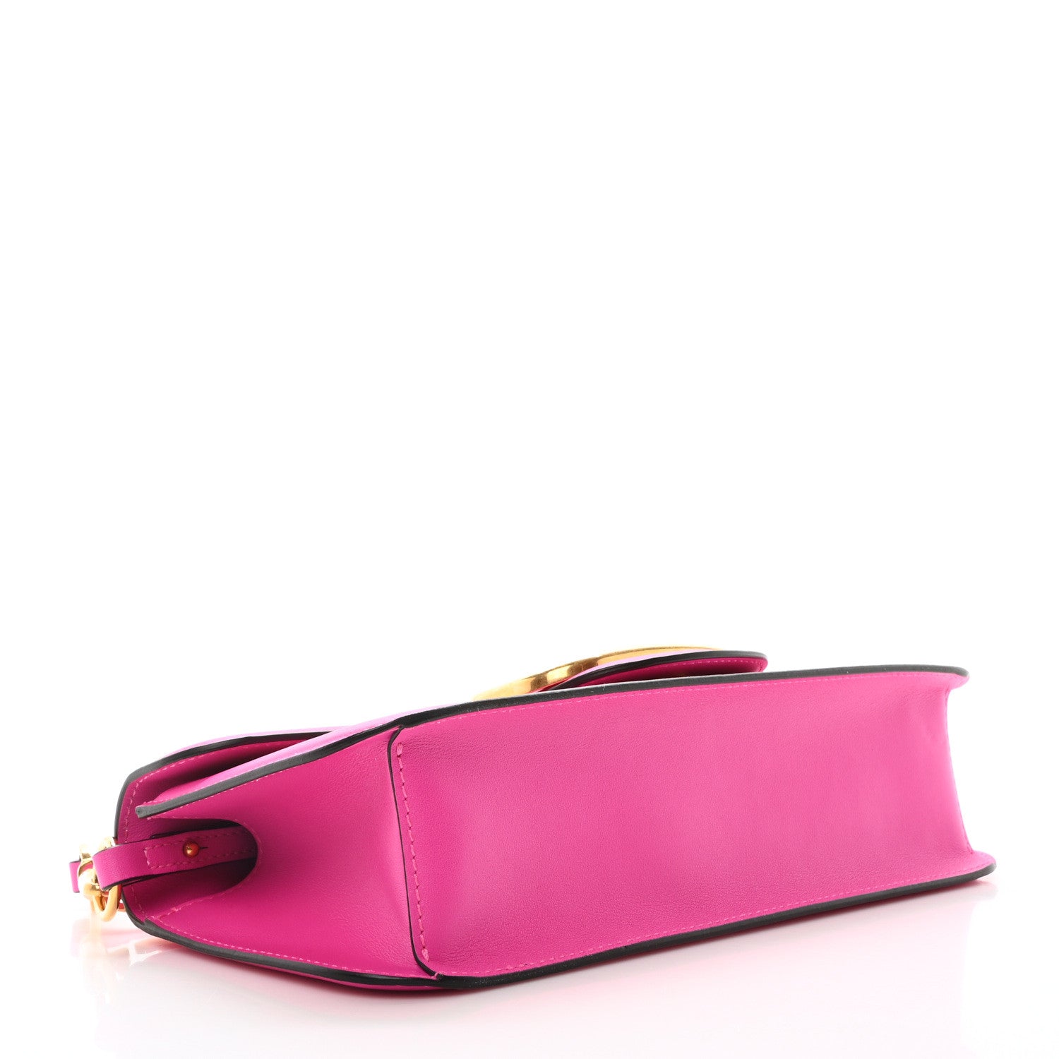 Valentino Garavani Calfskin Vlogo Loco Shoulder Bag Pink PP 4 of 10