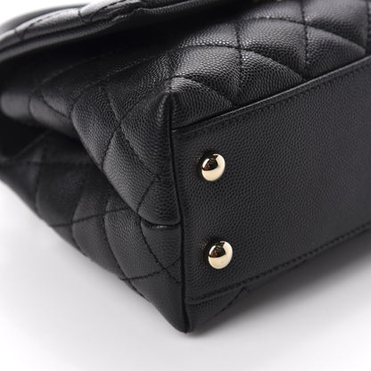 Chanel Caviar Quilted Extra Mini Coco Handle Flap Black 6 of 11