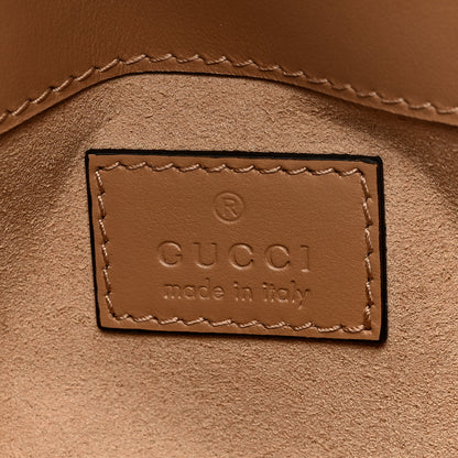 Gucci Calfskin Matelasse Monochrome Super Mini GG Marmont Shoulder Bag Camelia 6 of 8