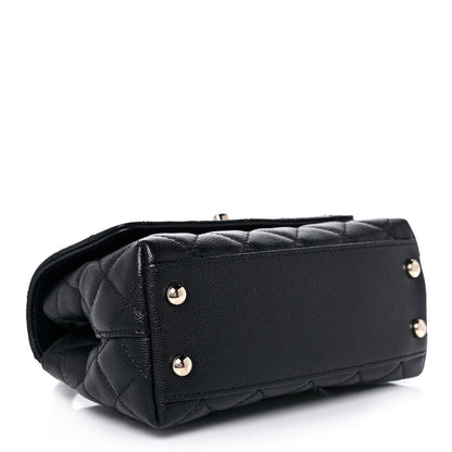 Chanel Caviar Quilted Extra Mini Coco Handle Flap Black 4 of 12