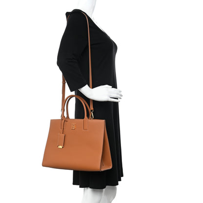 Burberry Grained Calfskin Small Frances Tote Warm Russet 2 of 10