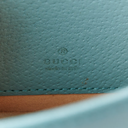Gucci Textured Dollar Calfskin Mini Diana Chain Bag Dusty Azure 6 of 10