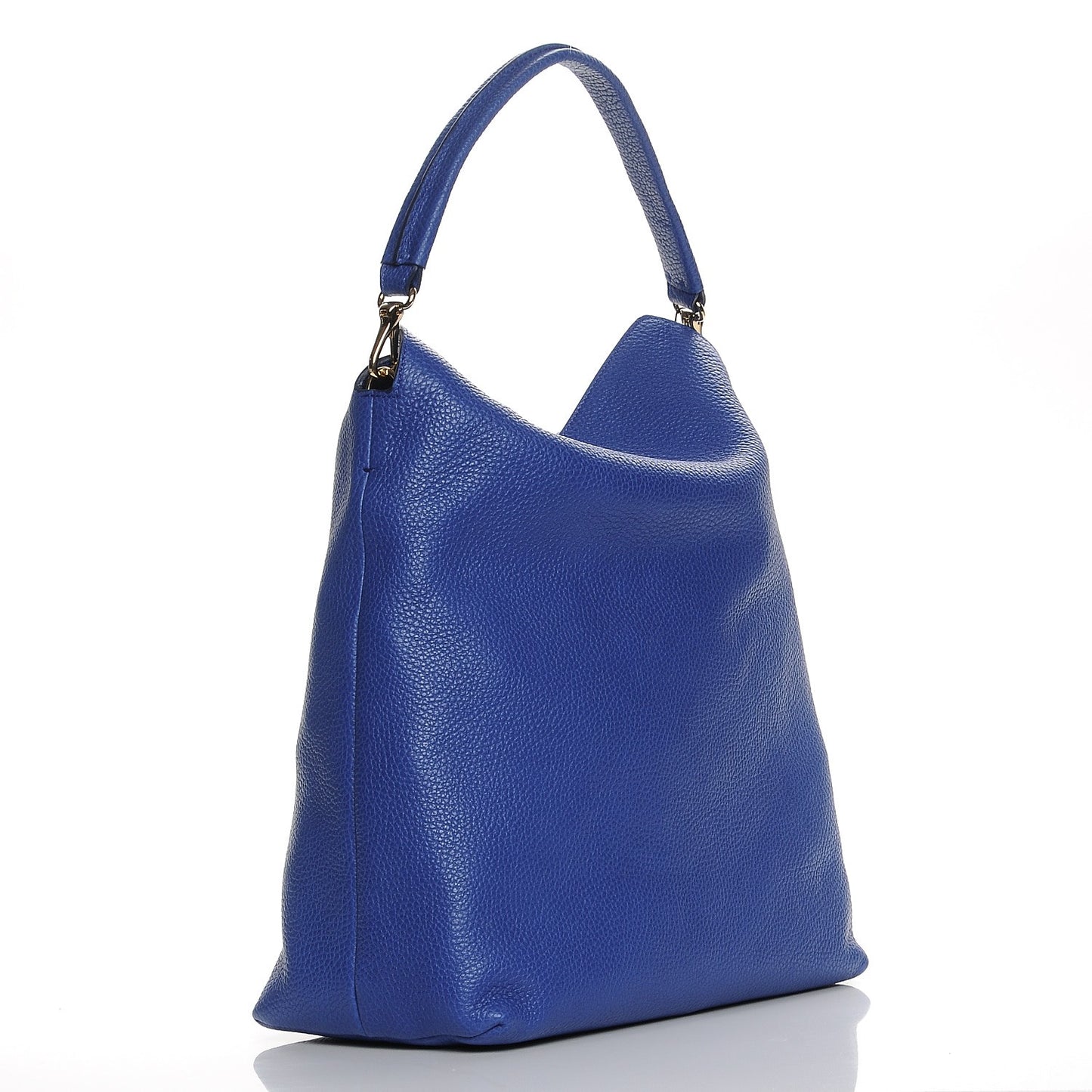 Grainy Calfskin Medium Cale Hobo Brilliant Blue