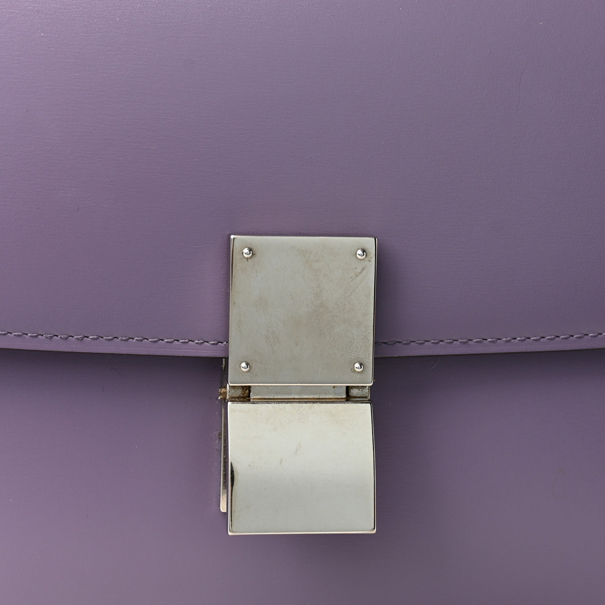 Box Calfskin Medium Classic Box Flap Bag Amethyst