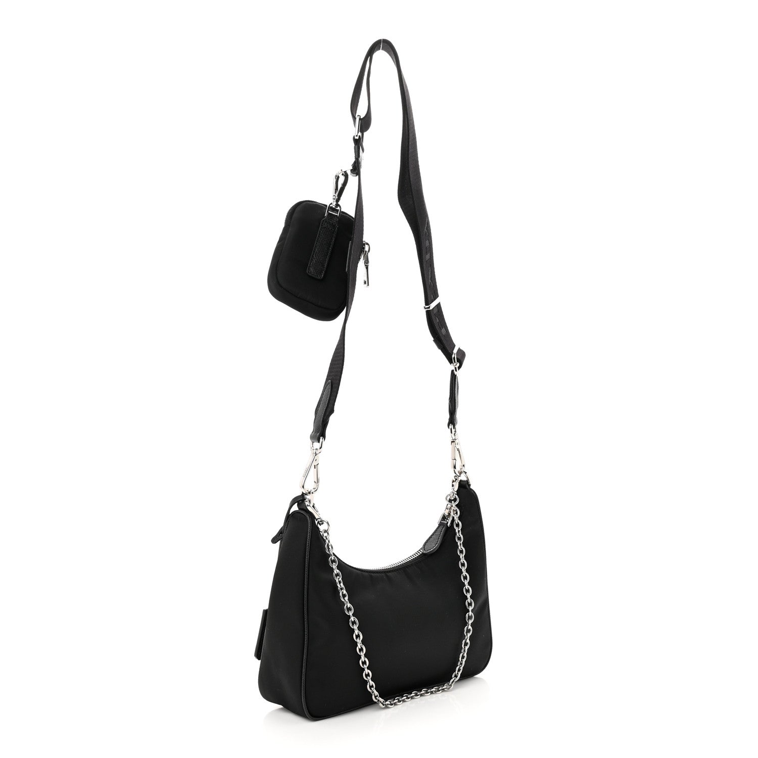 Prada Nylon Re-Edition 2005 Shoulder Bag Black 3 of 11