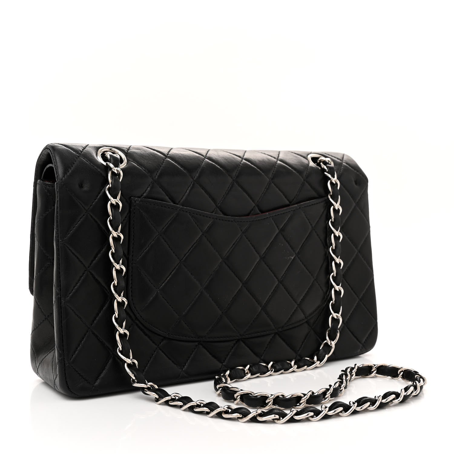 Chanel Lambskin Quilted Medium Double Flap Black 3 of 13