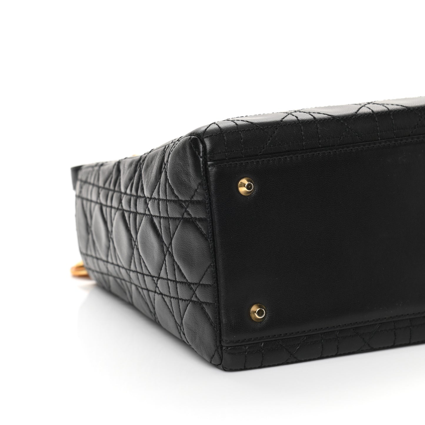 Lambskin Cannage Medium Lady Dior Black