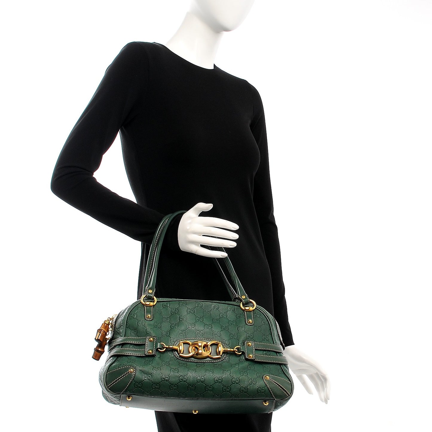 Calfskin Large Wave Boston Green